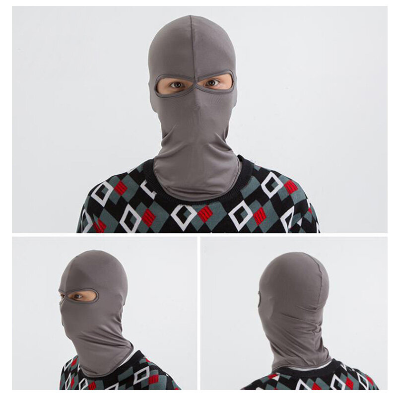 Unisex Balaclava Mask Face Sun Protection Outdoor Milk Silk Cycling Neckscarf Riding Hood Helmet Windproof Thin Breathable
