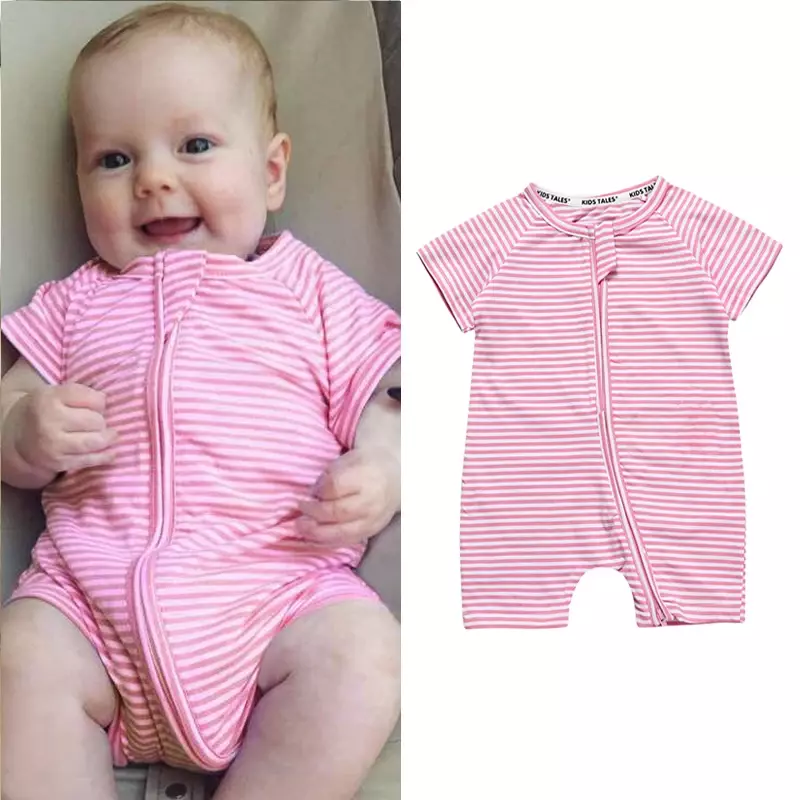 Letnie marki noworodek śpioszki dla niemowląt z krótkim rękawem kreskówka bawełniane kombinezony jednoczęściowe niemowlę niemowlę ubranka dla dziewczynek chłopięce zestawy ubrań