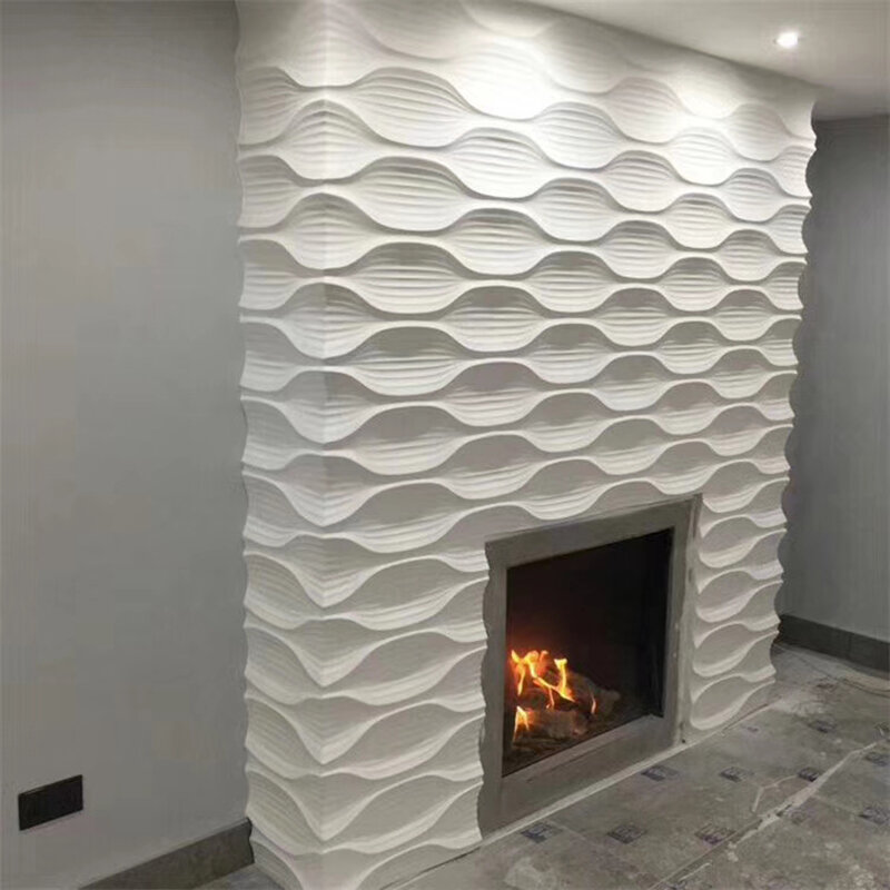 Panel de pared 3D de piedra de renovación de pared de casa, pegatina de pared 3D no autoadhesiva, papel tapiz de azulejo de arte, habitación, baño, techo, 50cm, 12 piezas