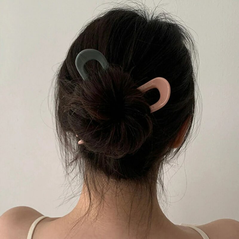 Korean Simple U-shaped Disk Hair Elegance Vintage Hair Accessories Hair Sticks Hairpins Hair Fork
