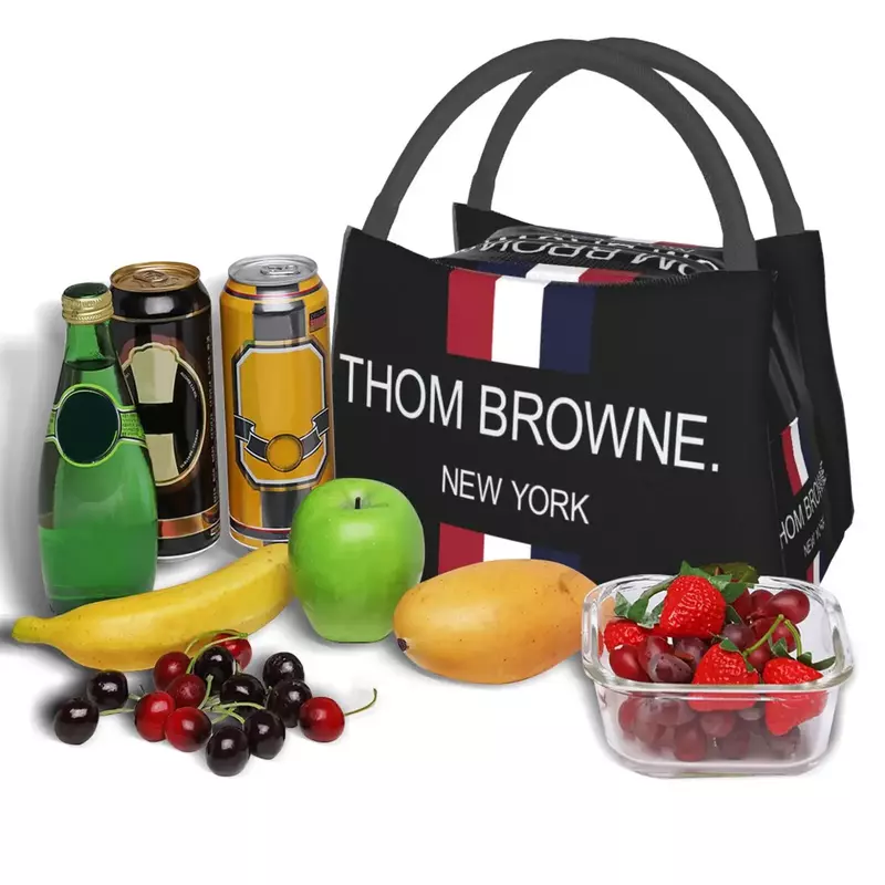 T-thom-オフィス、仕事、学校、ピクニック、冷蔵のための再利用可能な断熱弁当バッグ