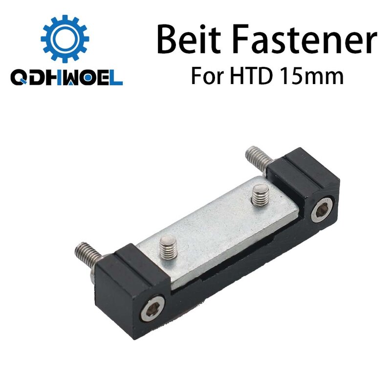 QDHWOEL E-series Belt Fastener per larghezza 15mm trasmissione a cinghia dentata aperta per parti di macchine utensili Hardware asse X/Y