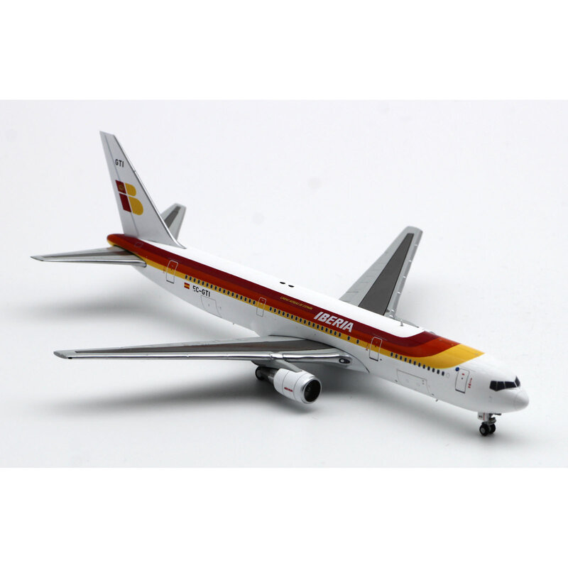XX4261 Liga Colecionáveis Avião Presente JC Asas 1:400 Iberia Airlines Boeing B767-300ER Diecast Aircraft Model EC-GTI Com Suporte