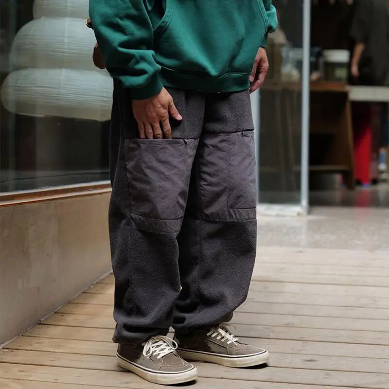 Pantaloni Cargo Casual da uomo pantaloni larghi giapponesi alla moda Street Hip-Hop cuciti in tinta unita 2024 primavera estate nuovo stile