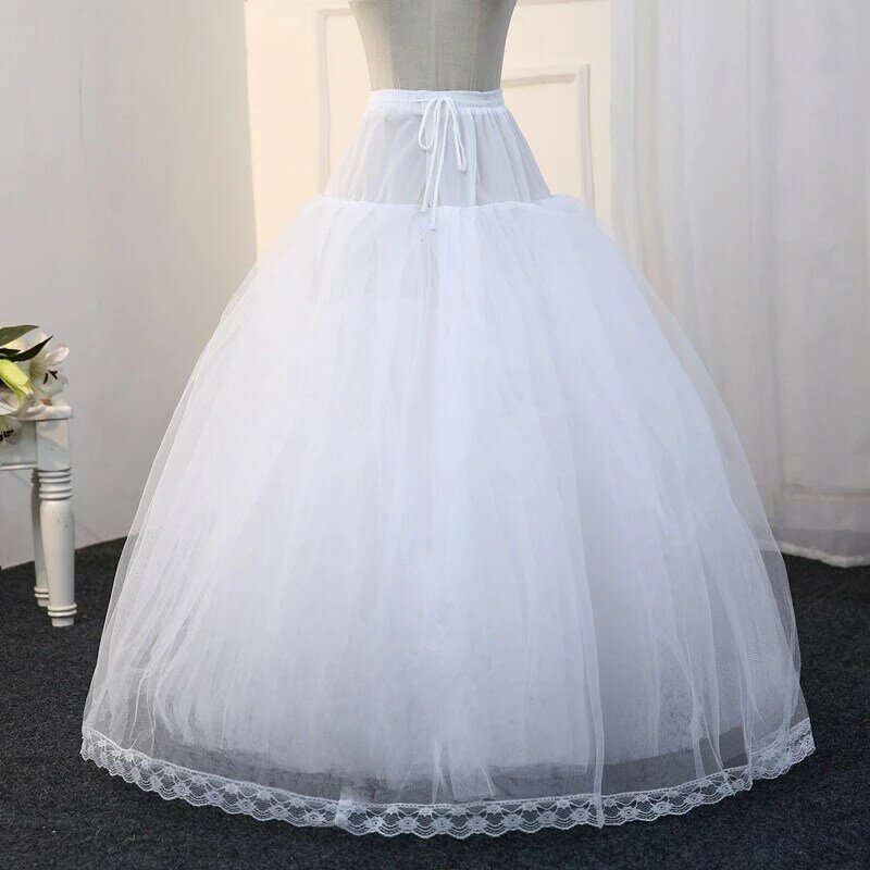 8 Lagen Tule Onderrok Bruiloft Accessoires Chemise Zonder Hoepels Voor Baljurk Trouwjurk Breed Plus Petticoat Crinoline