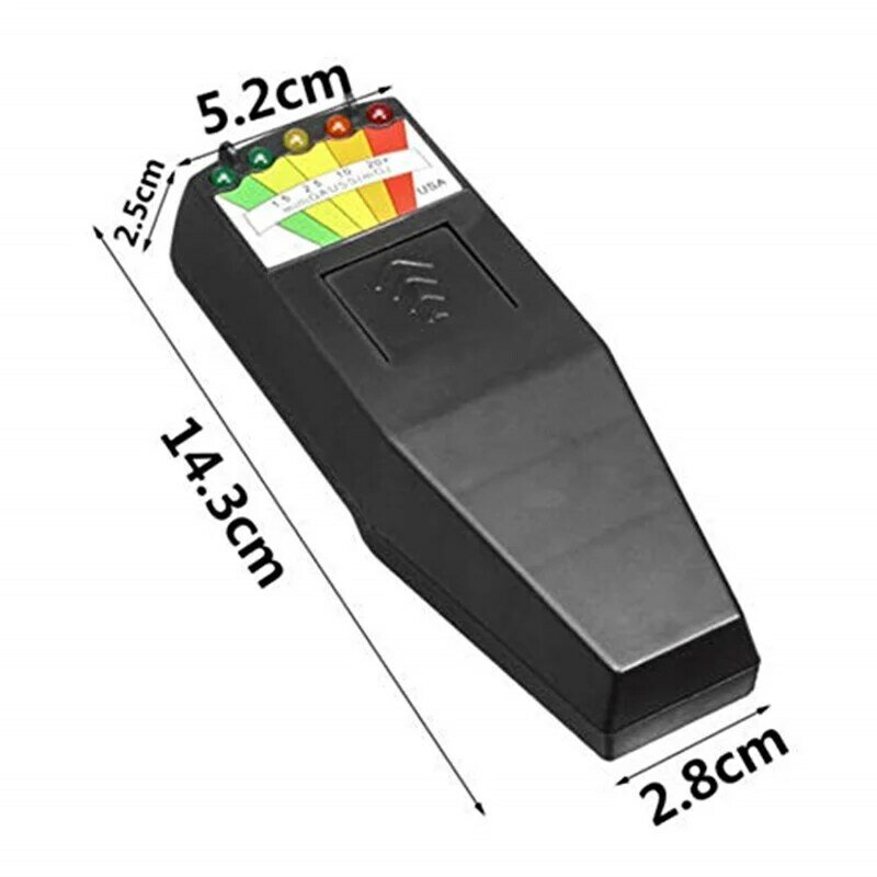 K2 EMF Meter 5-LED indicatore luminoso LCD Digital elettromagnetico Field Radiation Tester strumento di misurazione EMF