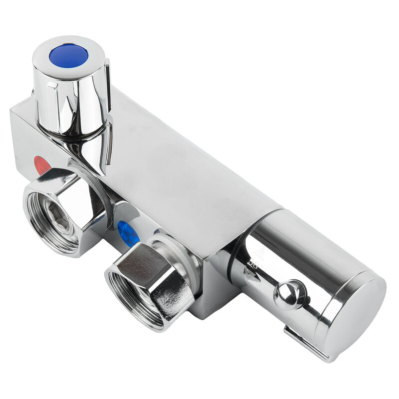 Válvula mezcladora de ducha termostática Vertical para caravana estática, reemplazo de grifo de ducha de baño, válvula mezcladora termostática