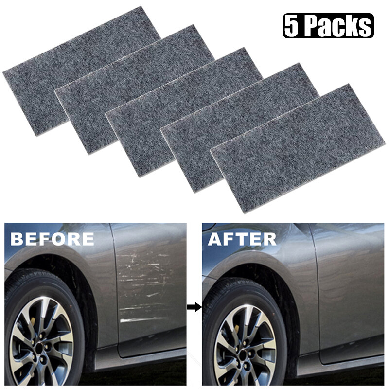 Nano Sparkle Anti-Scratch Cloth for Car Scratch Cloth Repair Paint Scratches Metal Polishing Cloth Scratch Removal Tools 1/5Pcs