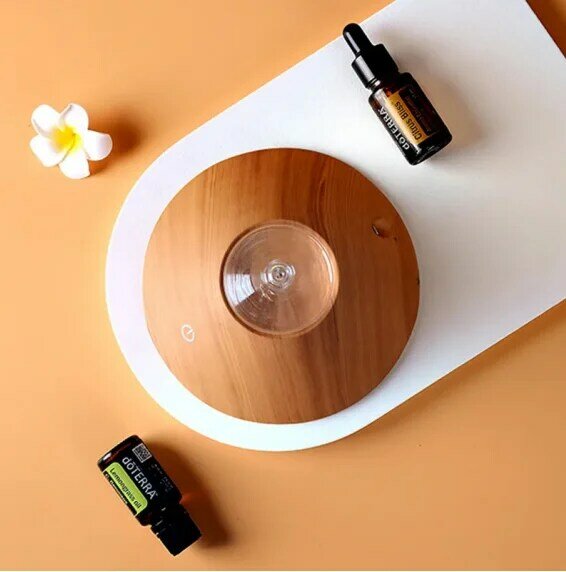 New Anion Aroma Diffuser For Home Room Fragrance Smell Distributor Essential Oil Waterless Wood Base Ultrasonic Perfume Diffuser