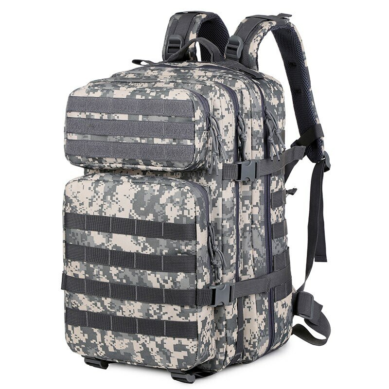 Mochila táctica militar para hombre, bolsa de poliéster 900D, 45L, 3P, impermeable, para exteriores, senderismo, Camping y caza
