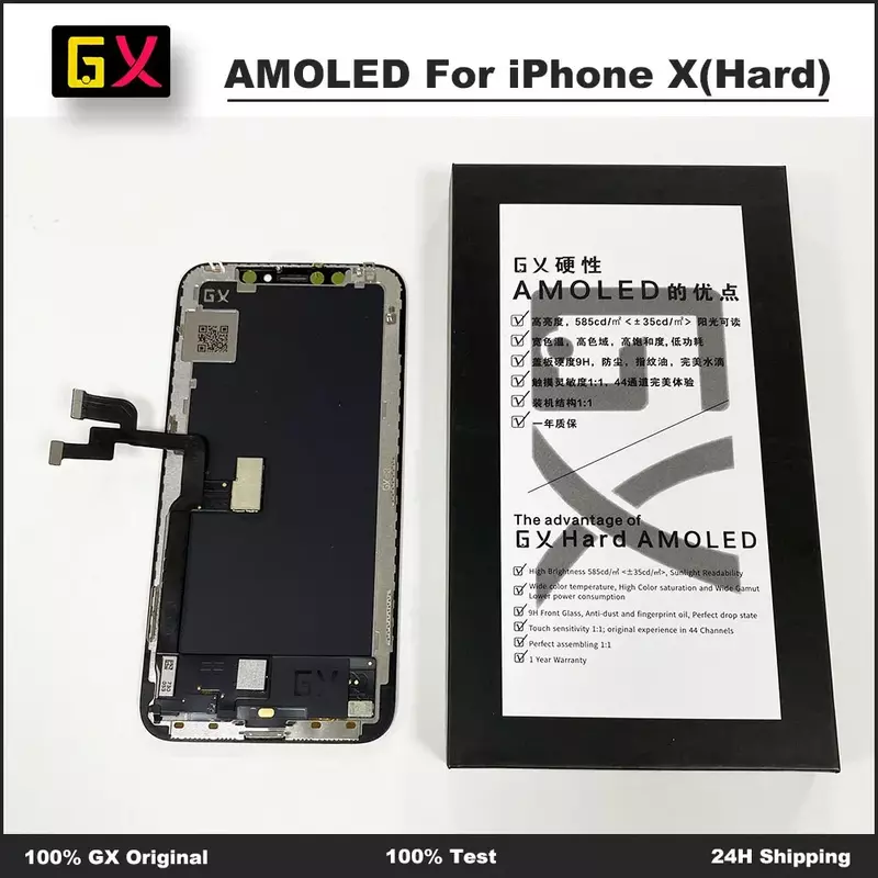 GX AMOLED per iPhone XS Display XSMAX XR 11 OLED Best GX Hard OLED per iPhone X schermo LCD AMOLED Digitizer Assembly sostituzione
