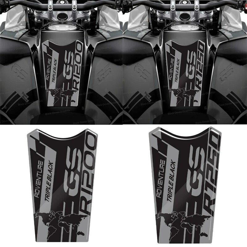 For BMW R1250GS R1200GS Adventure 40 Years GS Blue Red White 2019 2020 2021 2022 Motorcycle Gas Tank Pad Protection Decals