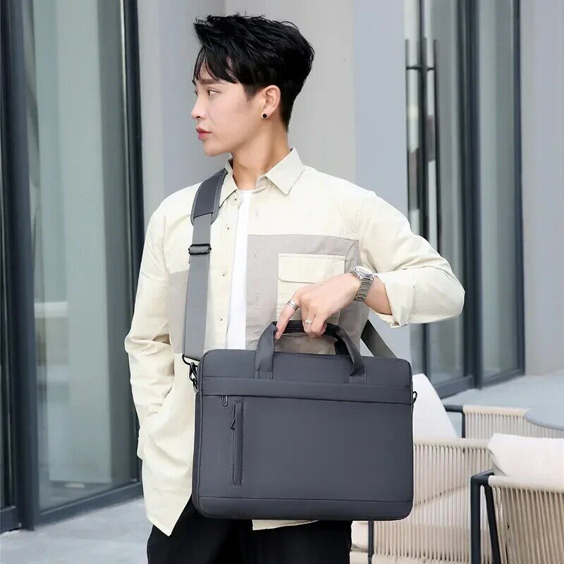 Borsa da lavoro da uomo borsa da lavoro di alta qualità marca famosa borse a tracolla in pelle PU borse da ufficio borsa per Laptop da 14 pollici bolso