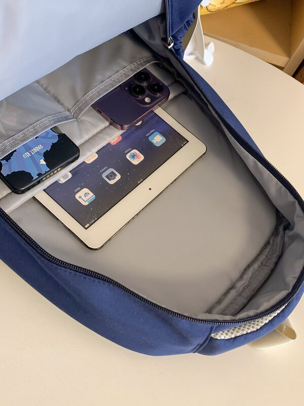 Вместительная Студенческая сумка унисекс, повседневный школьный ранец, Модный водонепроницаемый рюкзак для компьютера для девочек