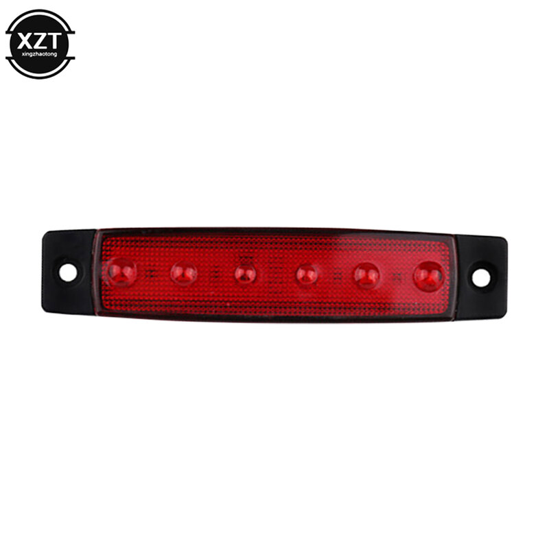 Luces LED externas para coche, marcador lateral de camión y autobús, lámpara de advertencia trasera para remolque bajo, 6 SMD, 12V/24V