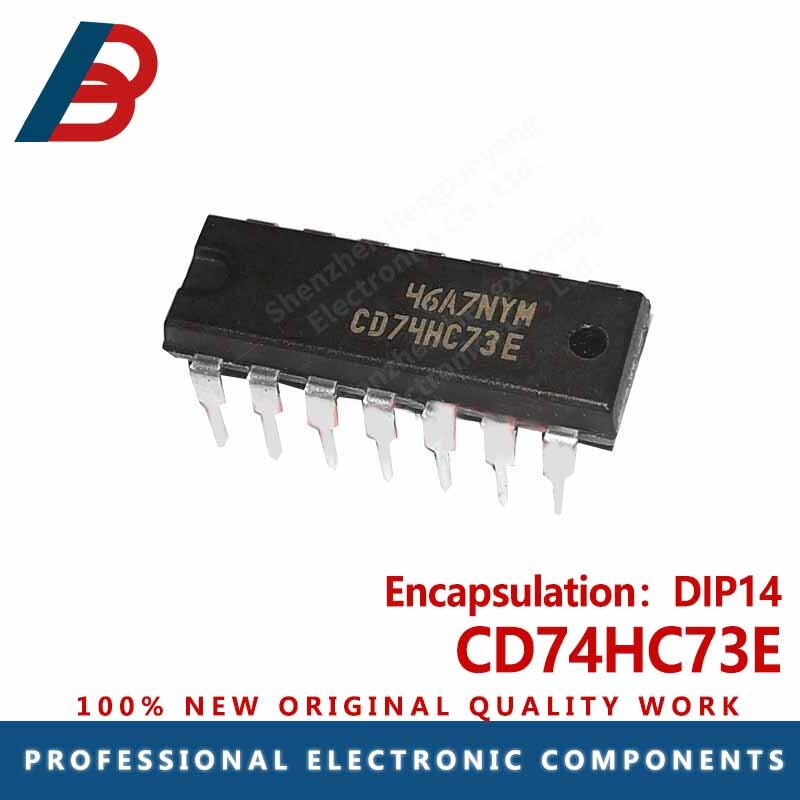 30pcs  CD74HC73E package DIP14 flip-flop chip