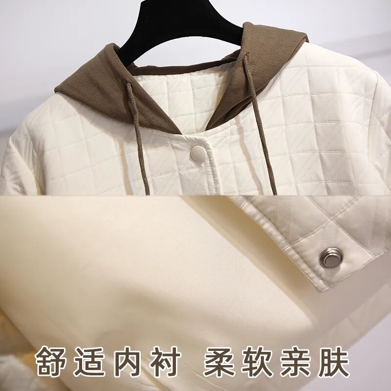 Baseball Kleidung Mantel Frauen 2023 Frühling Herbst neue Mode lose lässig vielseitige Sweatshirt weibliche Kapuze gefälschte zwei Bomber jacke