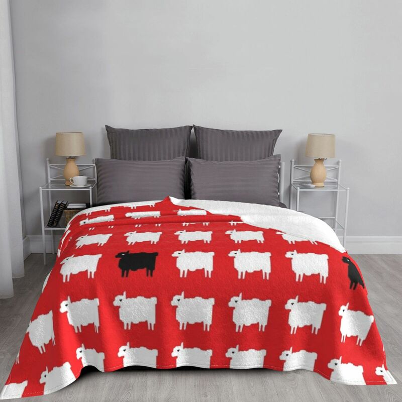 Diana Black Sheep Jumper Throw coperta letto plaid decorativo divano coperte divano trapunta