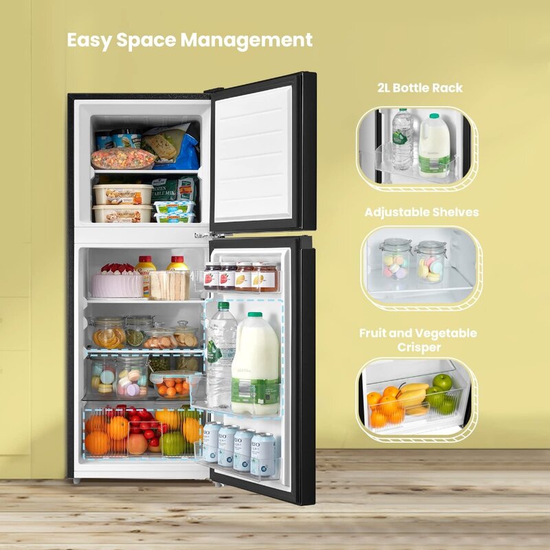 Mini refrigeradores com congelador, 4,5 pés de geladeira, Novo, 2023