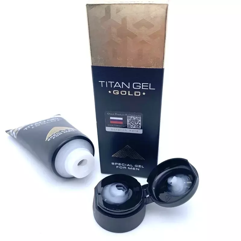 Jj-Crema Gel Titan para homens, creme masculino, efeito natural, sem cheiro, condutor