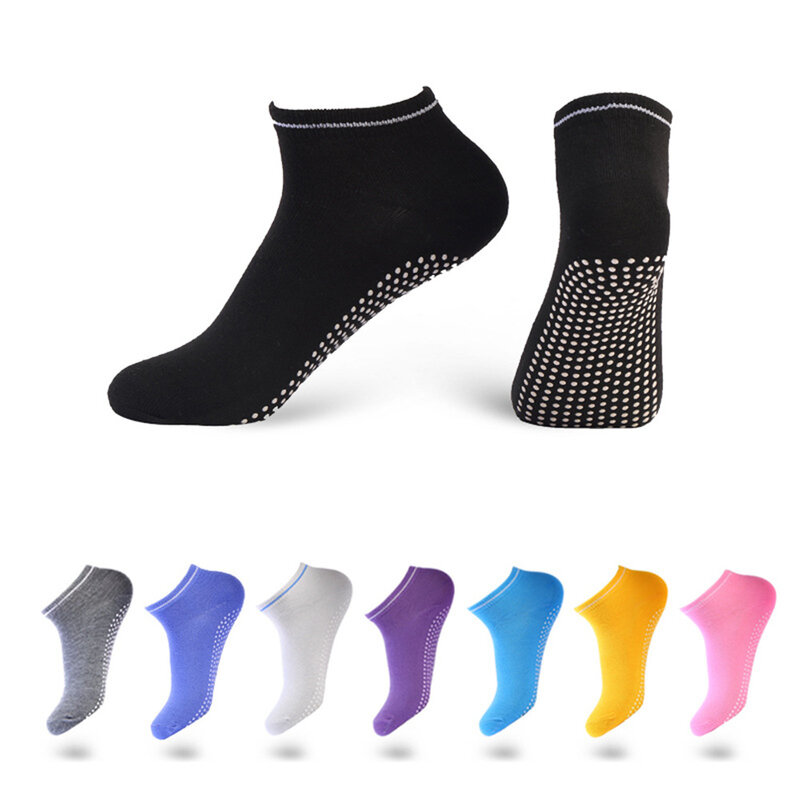 Носки нескользящие для пола, спортивные для дозирования, для улицы, для защиты ног, для женщин и мужчин, для йоги, карамельные цвета