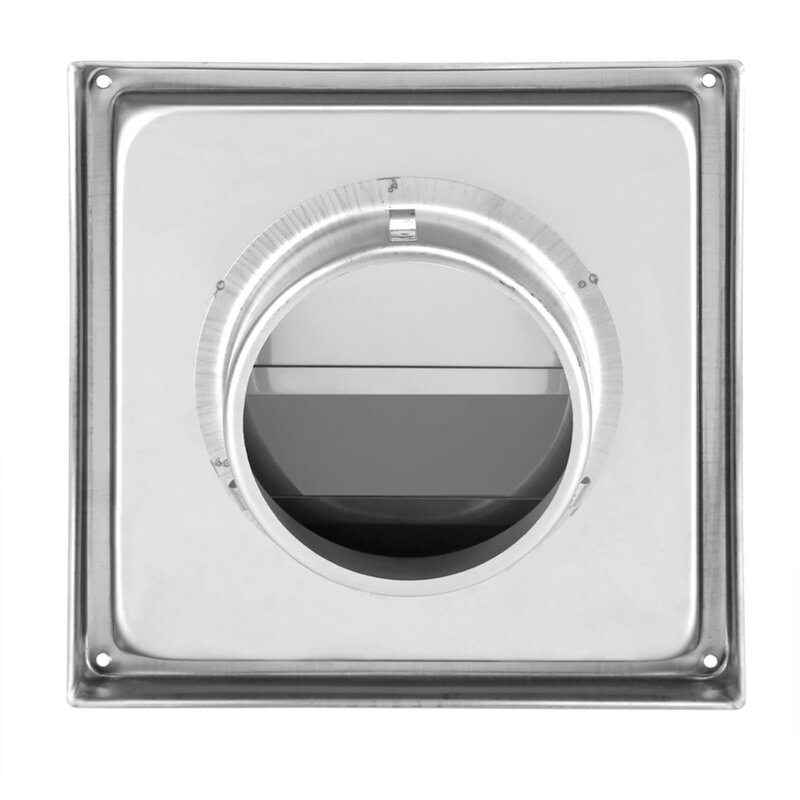 Rainproof Cap Stainless Steel Vent 125/150mm 1PCS 304 Stainless Steel Air Outlet Anti-rust Movable Square Vents
