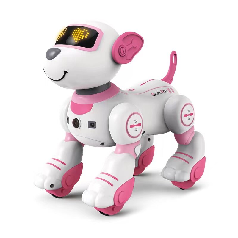 FUUY-Controle Remoto Robô Cão para Crianças, Cão Real Interativo Robot Pet, Siga-me Robótica Brinquedos, Inteligente R