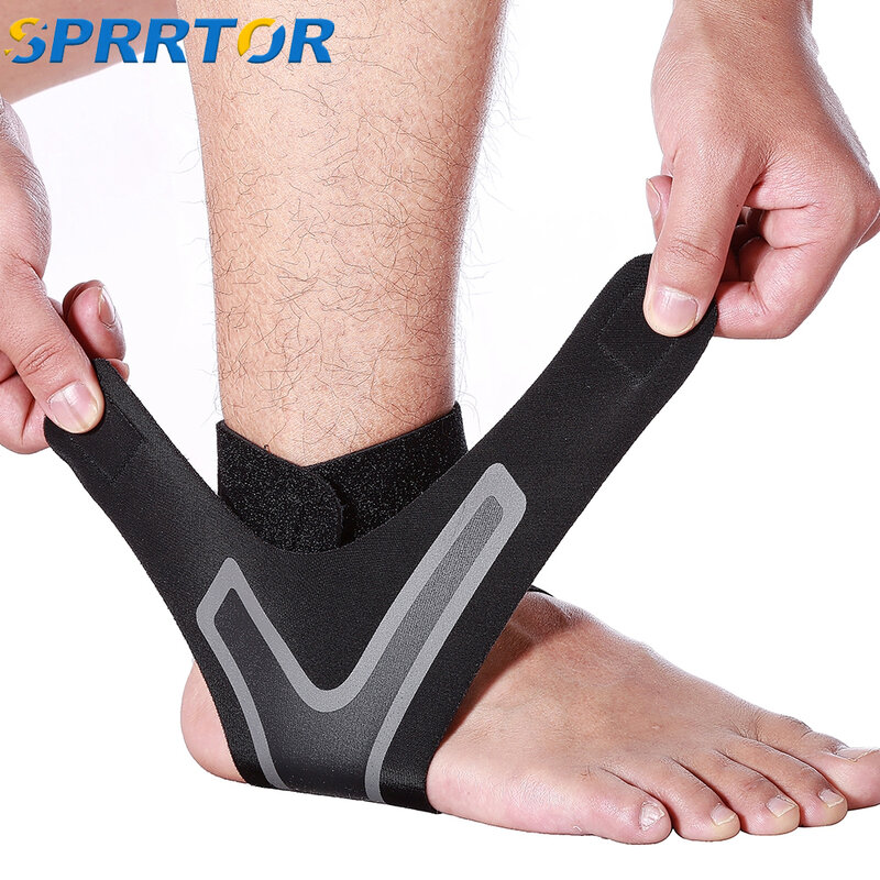 1PC Sport Ankle Support Elastic High Protect Ankle Stabilizer Tendon Pain Relief Foot Sprain Running Basketball Ankle Brace