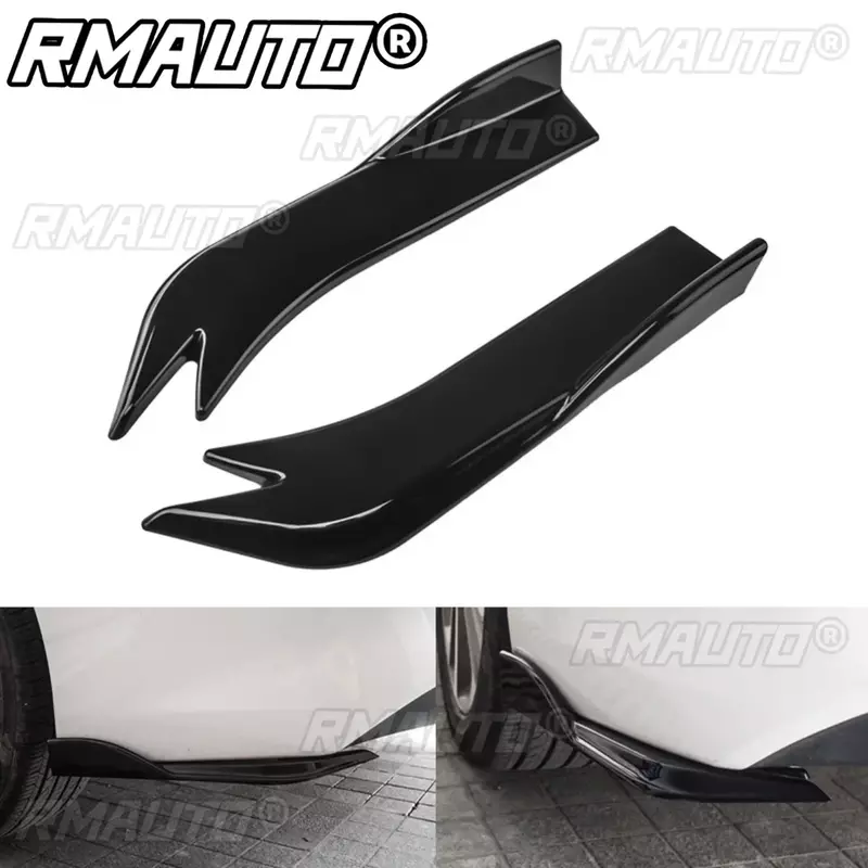 RMAUTO Universal Rear Bumper Lip Diffuser Splitter Apron Guard For BMW For Honda For Audi For Nissan For Mazda For KIA Body Kit