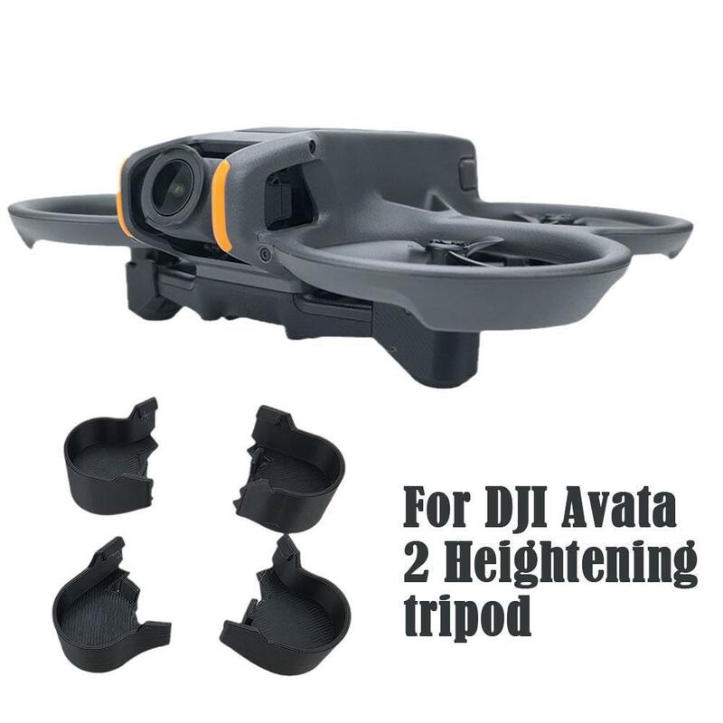 4 buah untuk dji Avata2 Drone peninggi Tripod/Bumper lensa Gimbal anti-tabrakan Aksesori cetak 3D