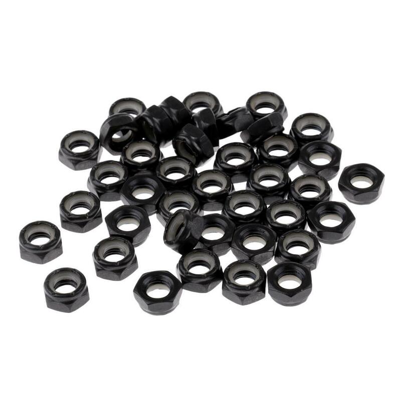 40 Pack Skateboard Screw Nuts, Replacement Hardware for Longboard Truck Axle