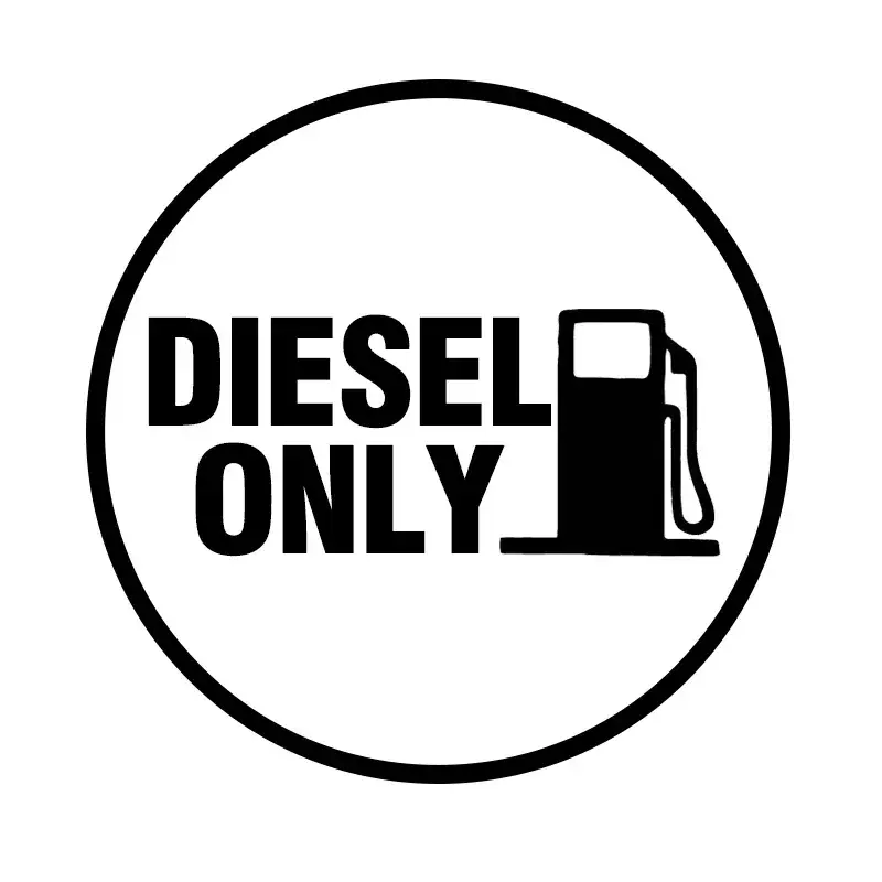Various Sizes/Colors Car Stickers Vinyl Decal DIESEL ONLY DIESEL Fuel Motorcycle Decorative Accessories Creative
