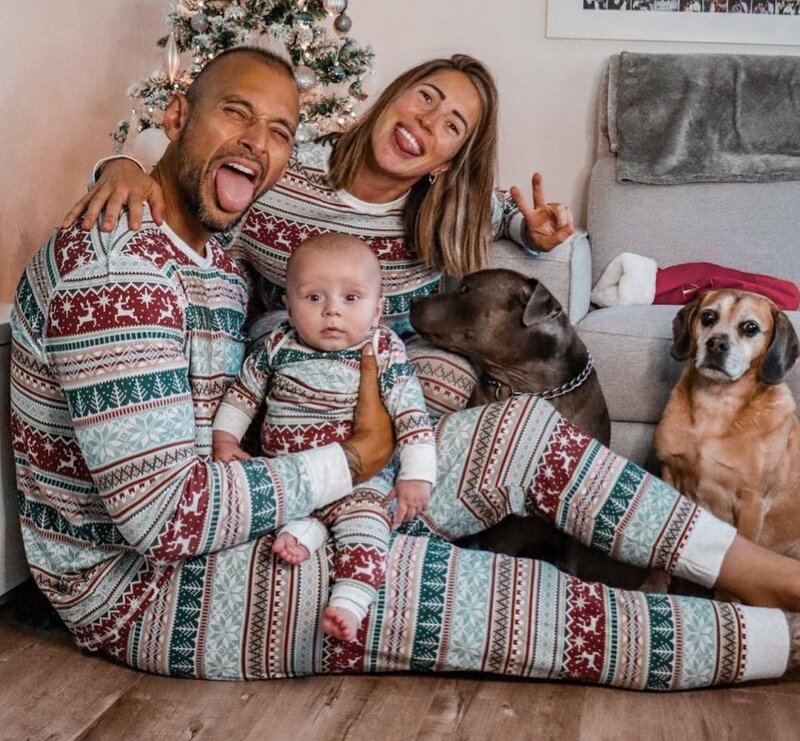 2023 Familie Kerst Bijpassende Pyjama Set Xmas Volwassen Kinderen Moeder En Dochter Vader Zoon Nachtkleding Baby Familie Look Outfits