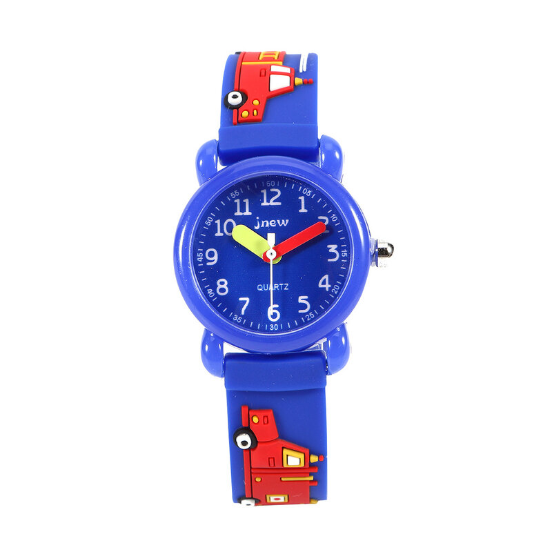 Dinosaur Butterfly Cartoon Cute Waterproof Time Recognition Quartz Silicone Jelly Watch Strap para Children's Watch Birthday Gift