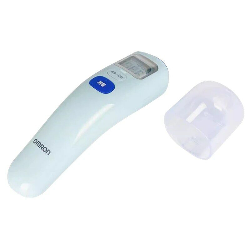 Omron เครื่องวัดอุณหภูมิดิจิตอล LCD อินฟราเรดวัดร่างกาย/น้ำที่หน้าผากหูแบบไม่สัมผัสสำหรับผู้ใหญ่
