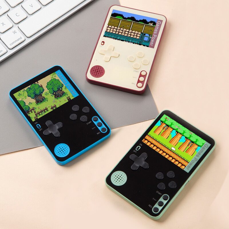 K10薄いハンドヘルドゲーム機2.4インチスクリーンポータブル磁気電話ケース子供レトロ古典的なゲームおもちゃ子供クリスマスギフト