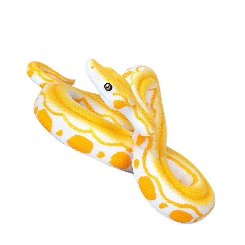 Realistico serpente di gomma Limbless rettili gomma sonagli modello pitone vero serpente giocattolo serpente nero giocattoli