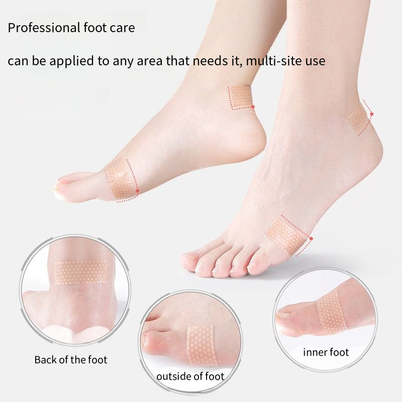 Adesivos invisíveis de calcanhar de silicone biônico para mulheres, protetores antidesgaste, cuidados com os pés, ajustar o tamanho, acessórios para tênis