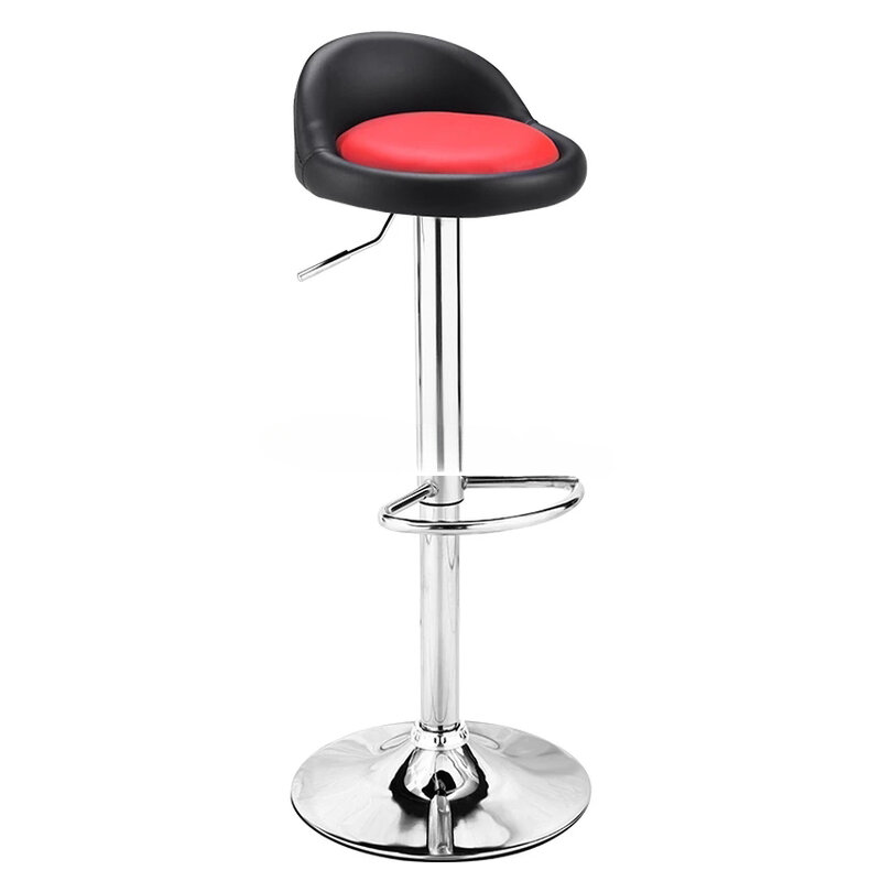 Modern Style Low Leg/High Leg Bar Chair Height Adjustable Swivel Bar Steel Leg Soft Cushion High Footstool Rotatable Bar Chair