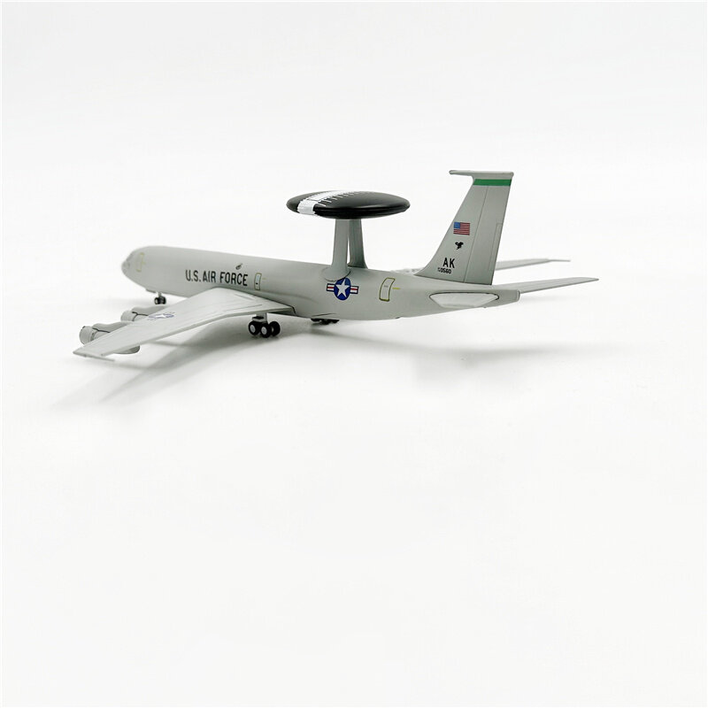 Metal Diecast Avião Modelo para Crianças, Sentry AWACS USAF, Early Warning Aircraft, Coleção Original Box, Presentes, 1, 200, E-3