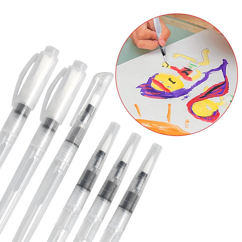水彩筆ペンセット,詰め替え可能なアート用品,インクとウォーターペイントペン,12パック