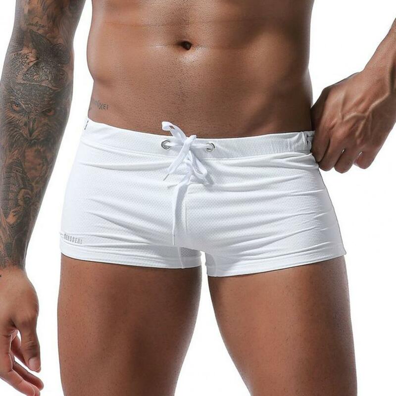 Boxer de bain pour homme, short de bain, sexy, vêtements de plage, culotte respirante, confortable