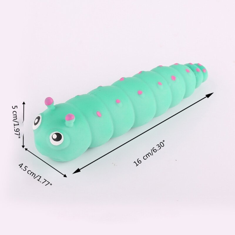 Stretchy Caterpillars Stress, Squeeze Fidgets Toy ADHD Special Needs Soothing Grub Animal Sensory Toy