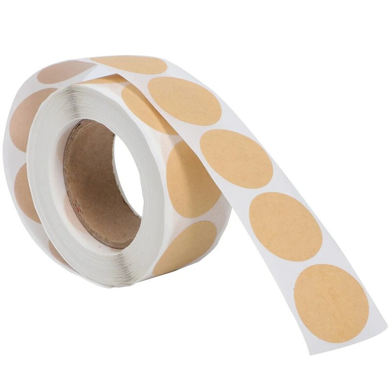 Auto-adesivo adesivo de forma redonda, etiqueta de embalagem DIY, embrulho adesivos para Dia dos Namorados, 1 rolo