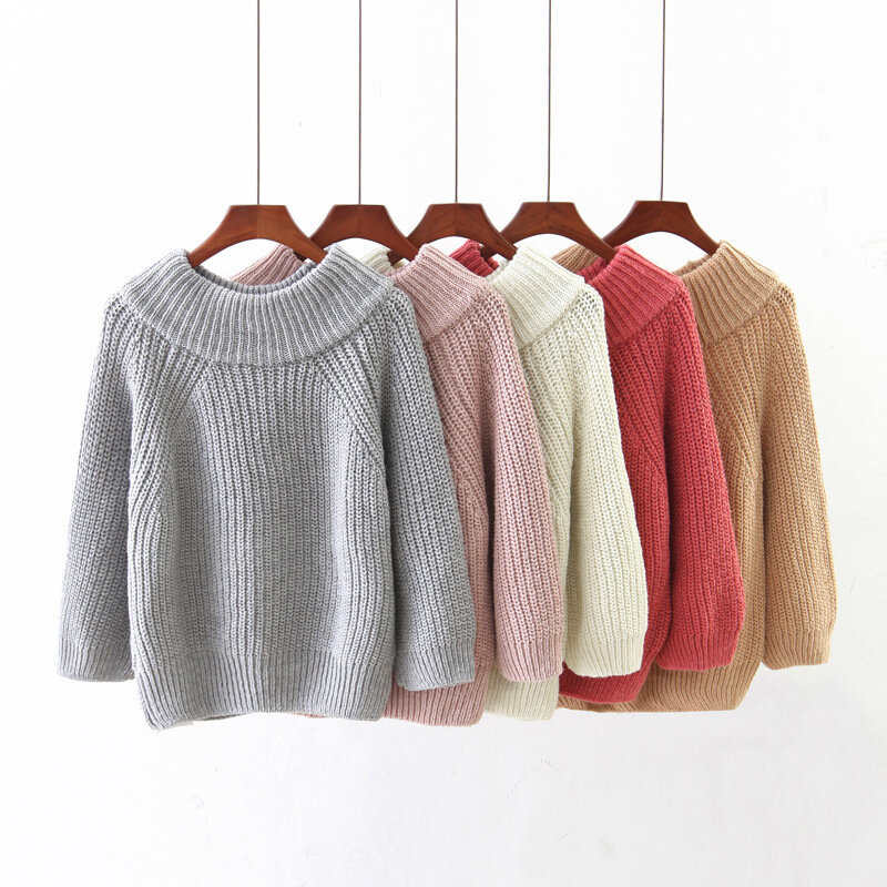 Zimowy, zagęszczony sweter z dekoltem damski gruba igła sweter luźny płaszcz koreański sweter studencki moda z najwyższej półki