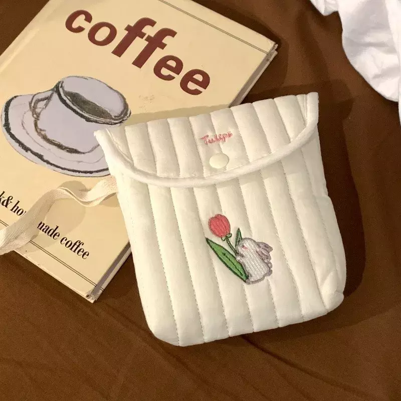 Bolsa de almacenamiento de toallas sanitarias para menstruación, Mini tampón portátil para estudiantes, bolsa mensual