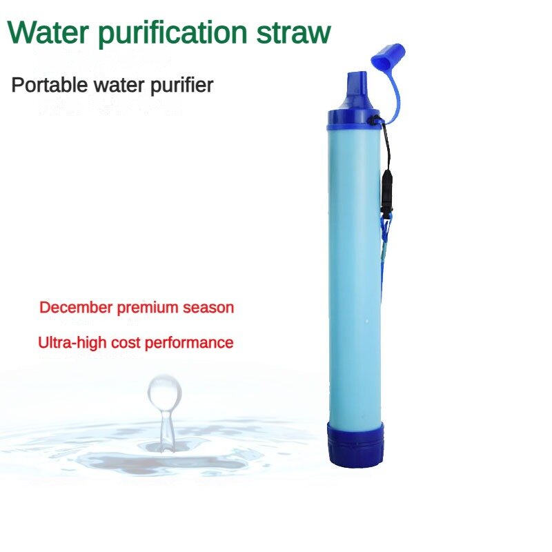 Mini Pocket Hand Pump Water Filter Outdoor Survival Portable Drinking Purifier Filters For Travel Hiking Camping Trip