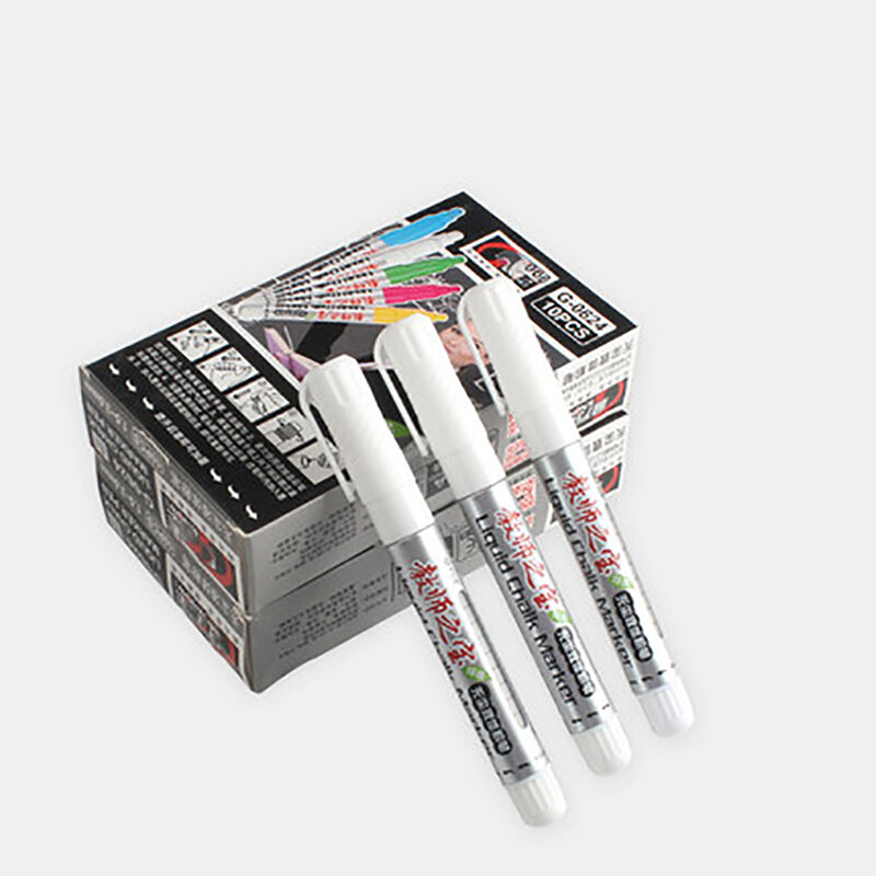 1PC Chalk Markers Erasable Liquid Chalk Pens for Chalkboard, Blackboard, Cafe Menu, Window- White, Blue, Yellow, Pink, Green