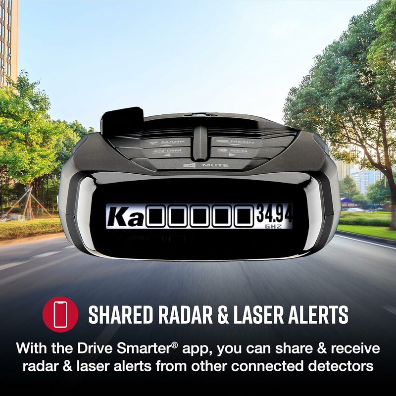 Detector De Radar A Laser Bluetooth, Detecção De Longo Alcance, Drive Smarter, RAD 480i®LaserEye Frente e Traseira Detecção App