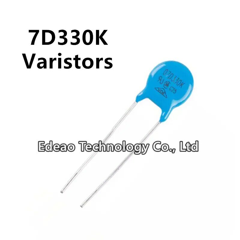 50pcs/lot Varistors 7D330K 07D330K 330KD07 33V diameter: 7mm